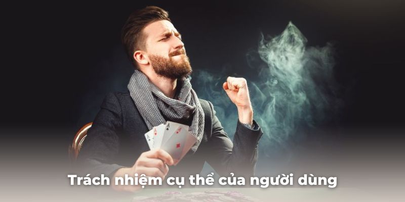 Trách nhiệm cụ thể của người dùng tại sân chơi cá cược này