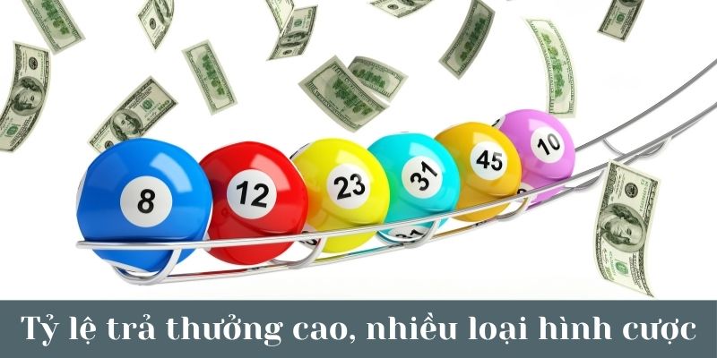 Tỷ lệ trả thưởng vô cùng hấp dẫn dành cho hội viên VIPWin tại xổ số truyền thống